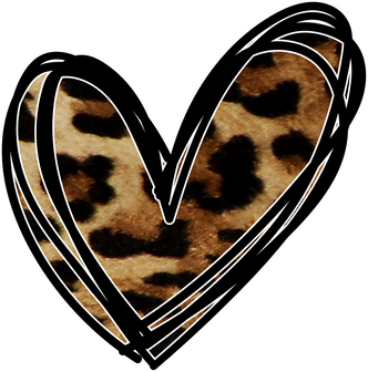 Heart Leopard Cheetah